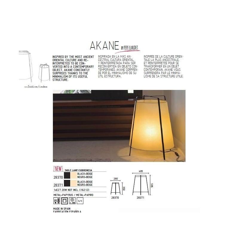 Veioza, lampa de masa H-59,5cm Akane