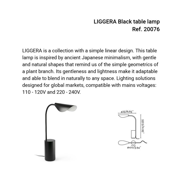 Veioza, Lampa de masa LIGGERA