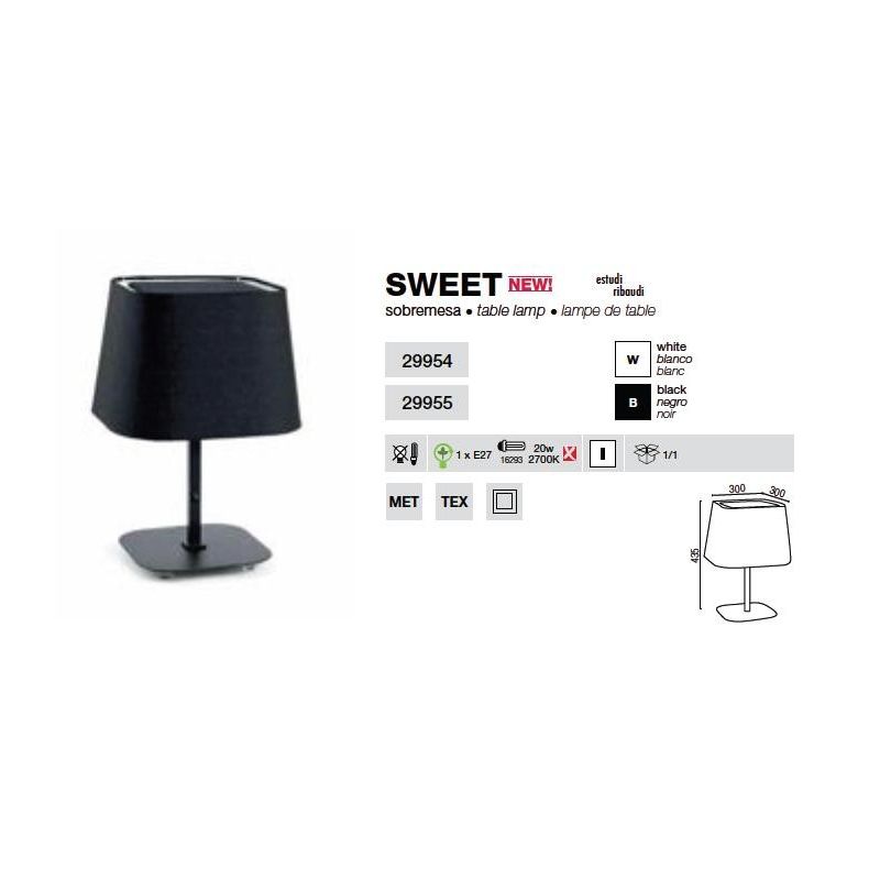 Veioza, lampa de masa Sweet