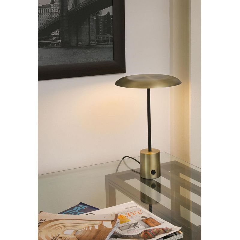 Veioza LED design deosebit HOSHI aurie/negru