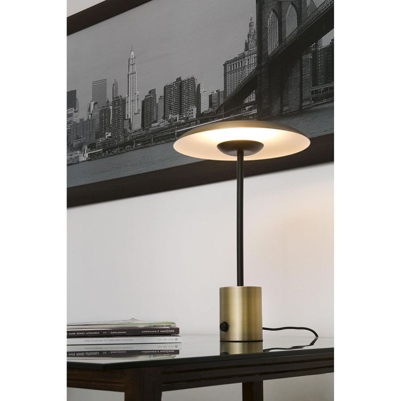 Veioza LED design deosebit HOSHI negru/cupru