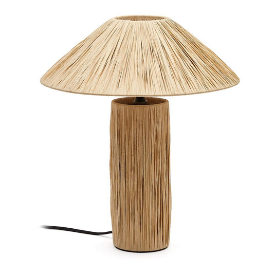 Veioza maro din fibre naturale 41 cm Samse Kave Home