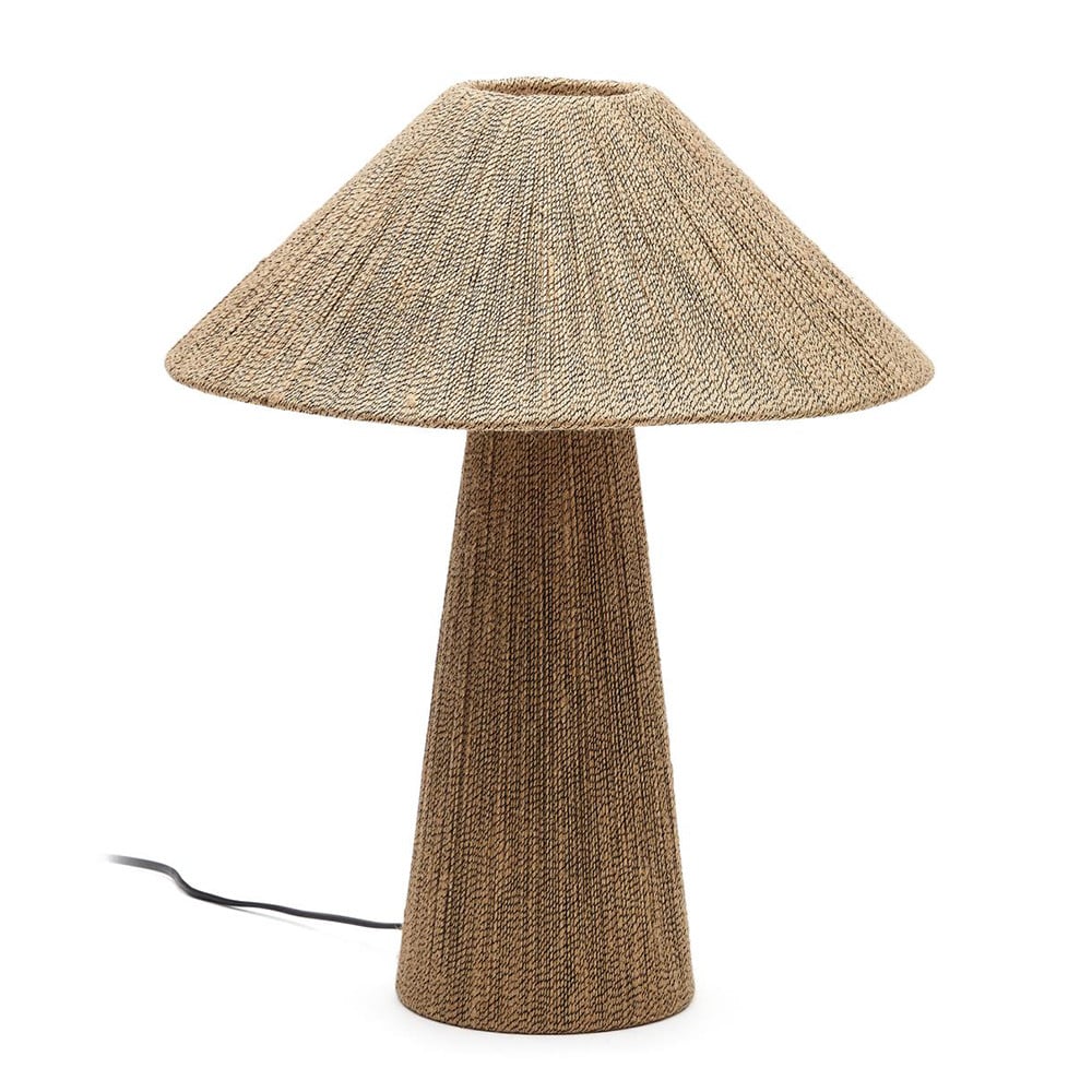 Veioza maro din fibre naturale 46 cm Renee Kave Home