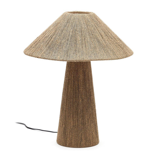 Veioza maro din fibre naturale 46 cm Renee Kave Home