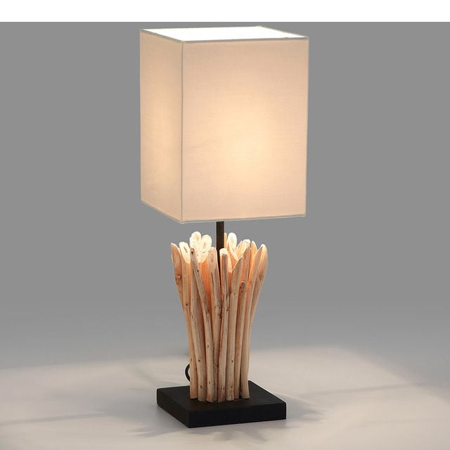 Veioza maro din lemn 44 cm Boop Kave Home