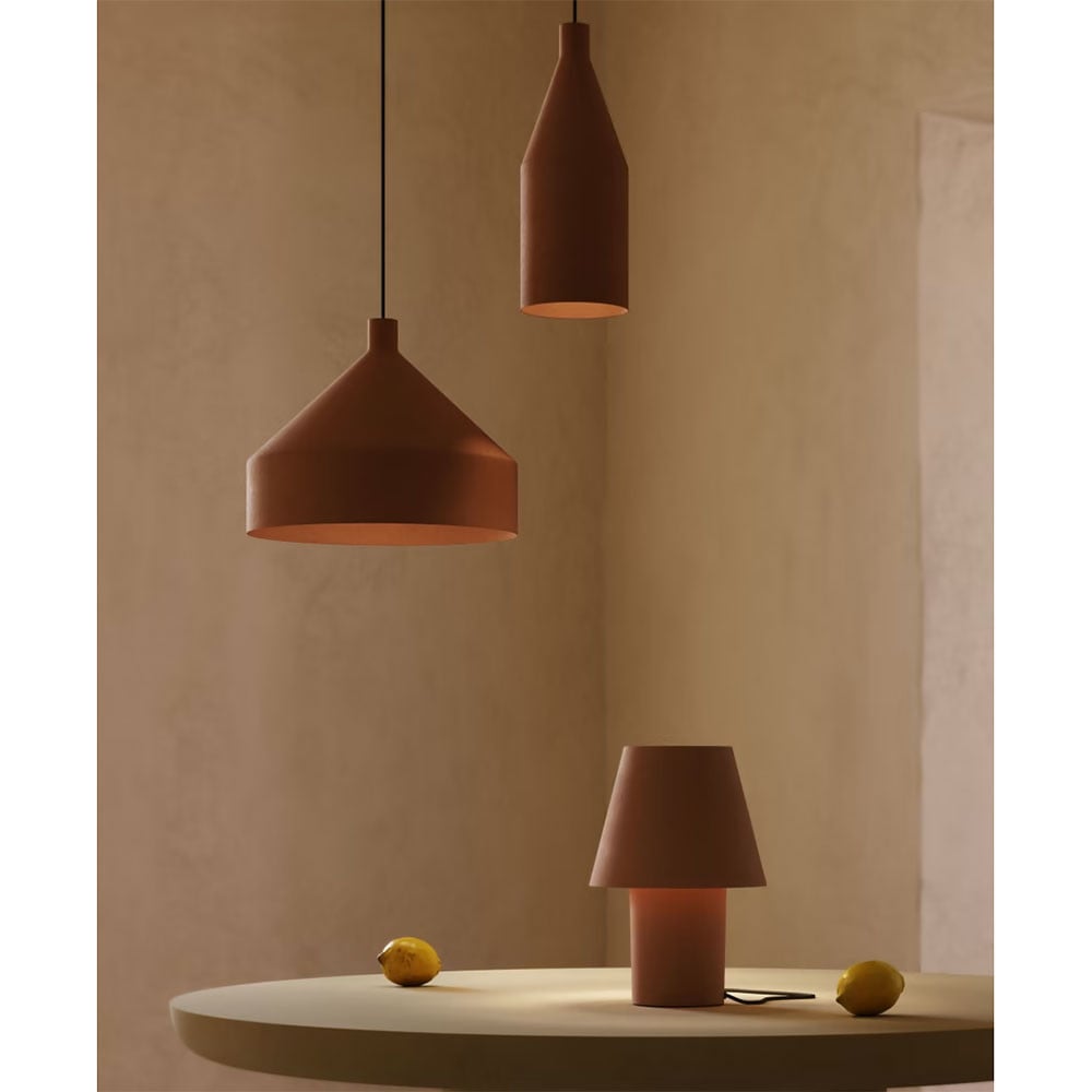Veioza maro din metal 30 cm Canapost Kave Home