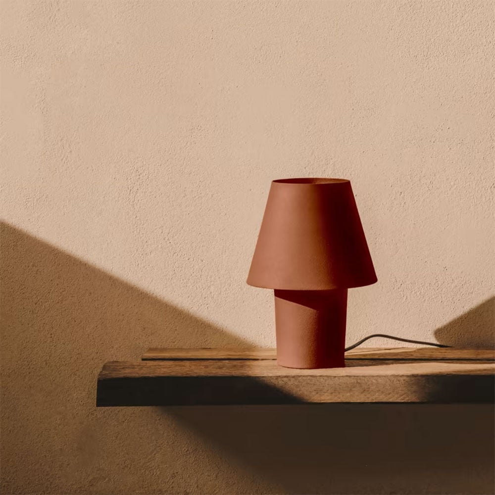 Veioza maro din metal 30 cm Canapost Kave Home