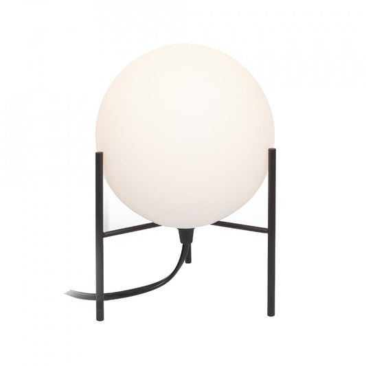 Veioza neagra/alba din metal 22 cm Seina Kave Home