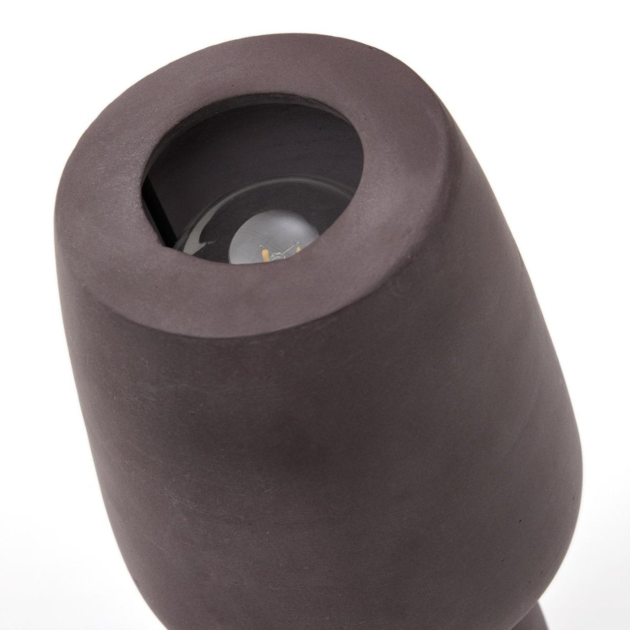 Veioza neagra din ceramica 30 cm Tandy Kave Home