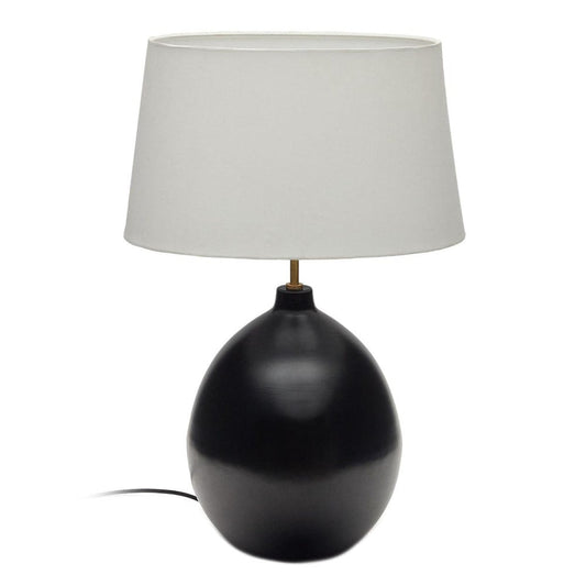 Veioza neagra din metal 72 cm Foixa Kave Home