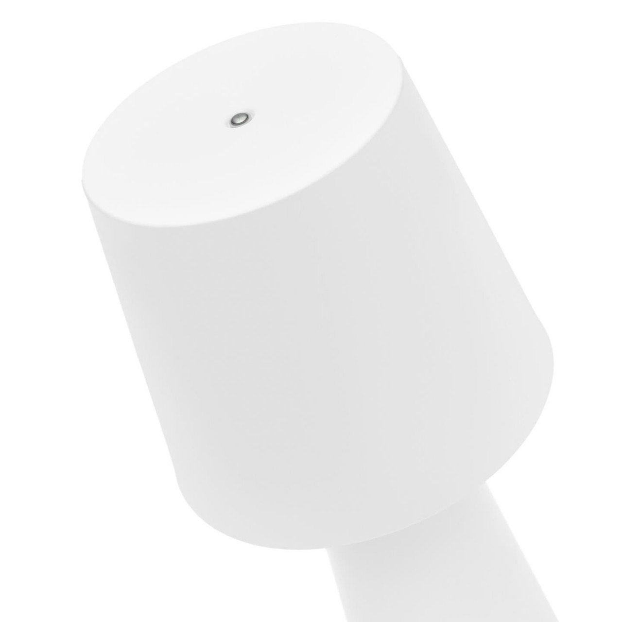Veioza portabila alba din metal cu USB 40 cm Arenys Kave Home