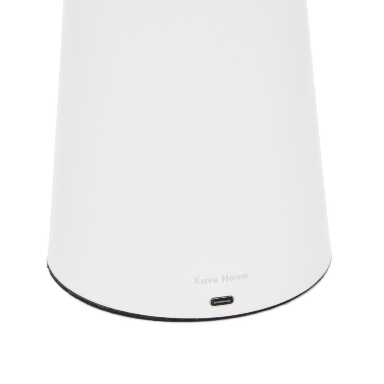 Veioza portabila alba din metal cu USB 40 cm Arenys Kave Home