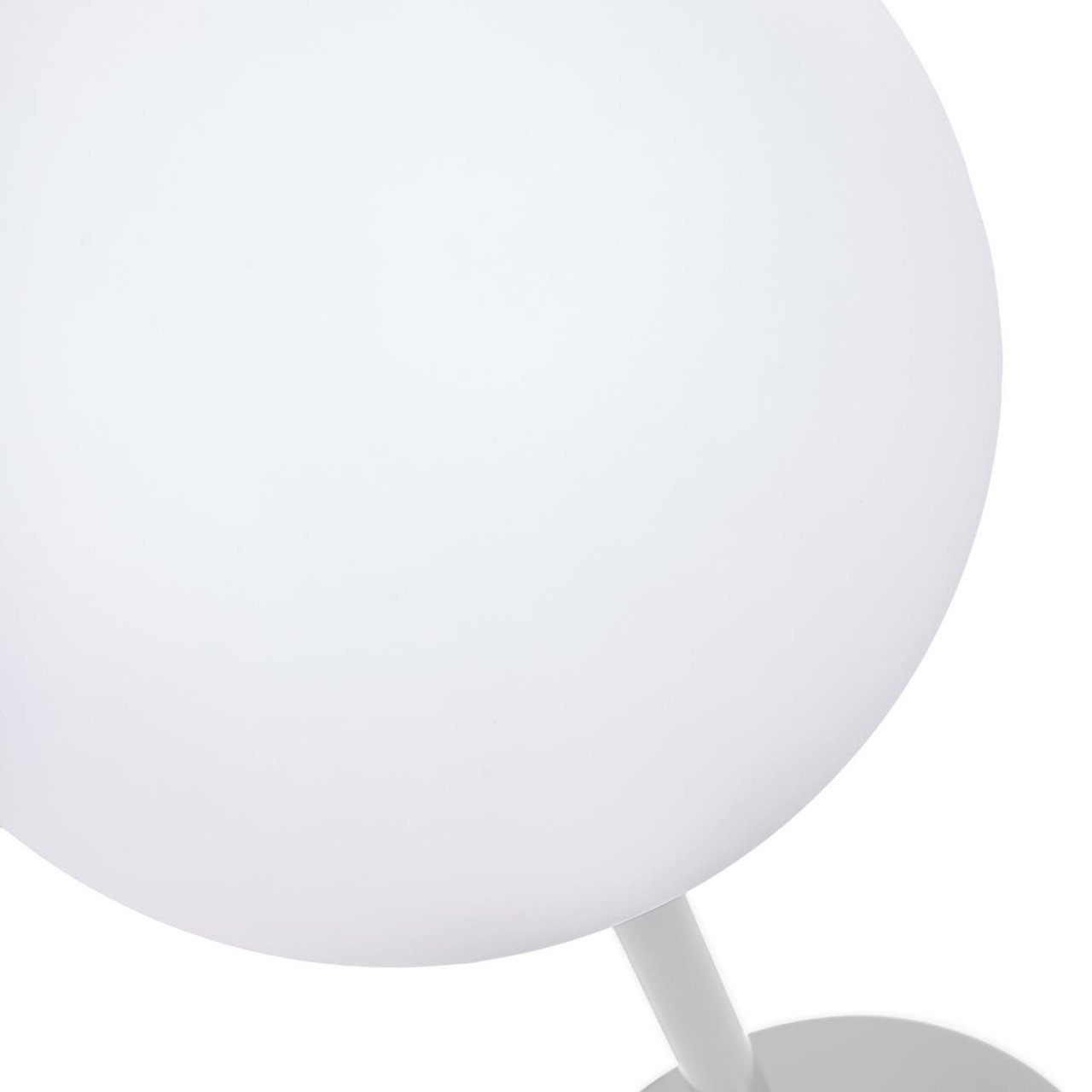 Veioza portabila alba din metal cu USB 40 cm Dinesh Kave Home