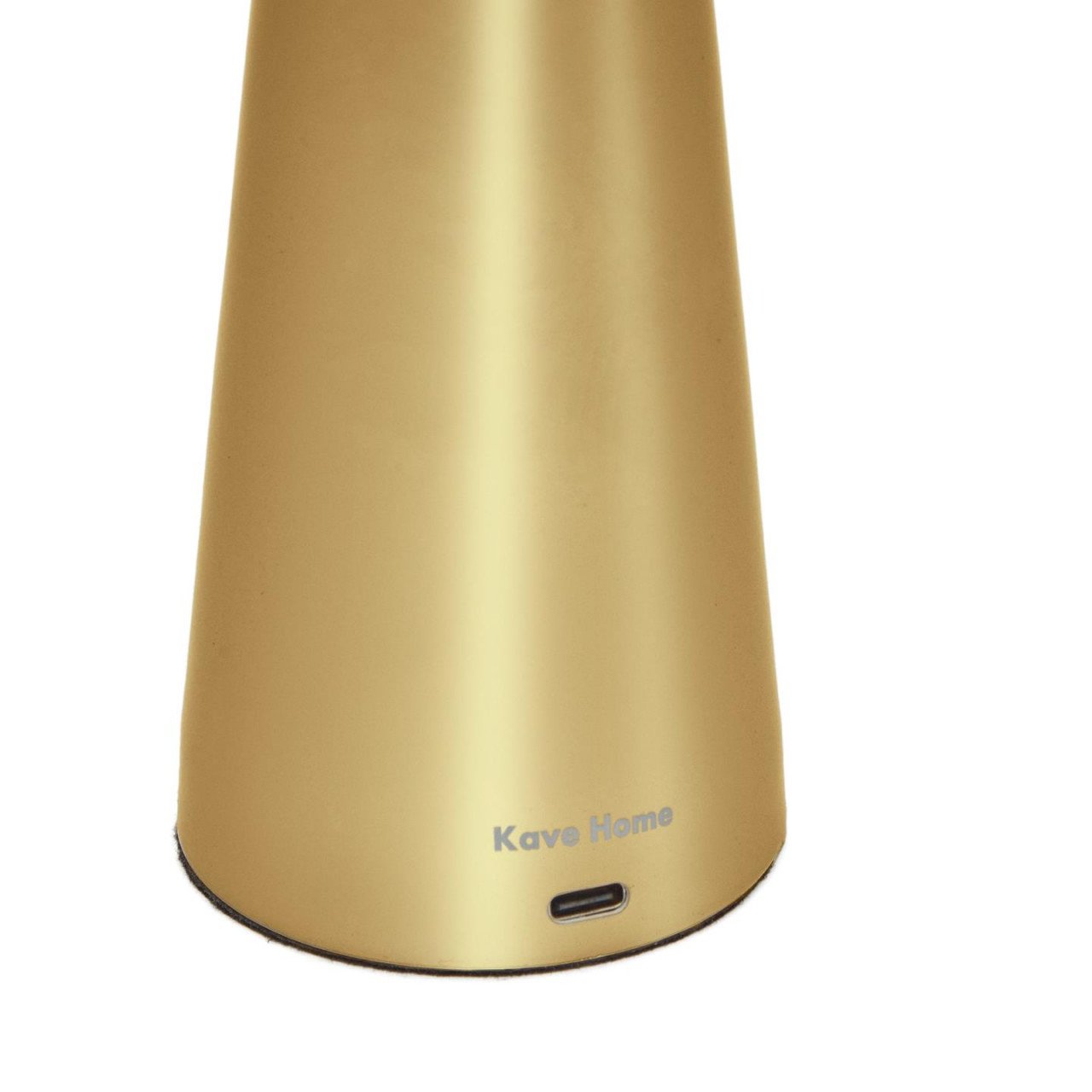 Veioza portabila aurie din metal cu USB 25 cm Arenys Kave Home
