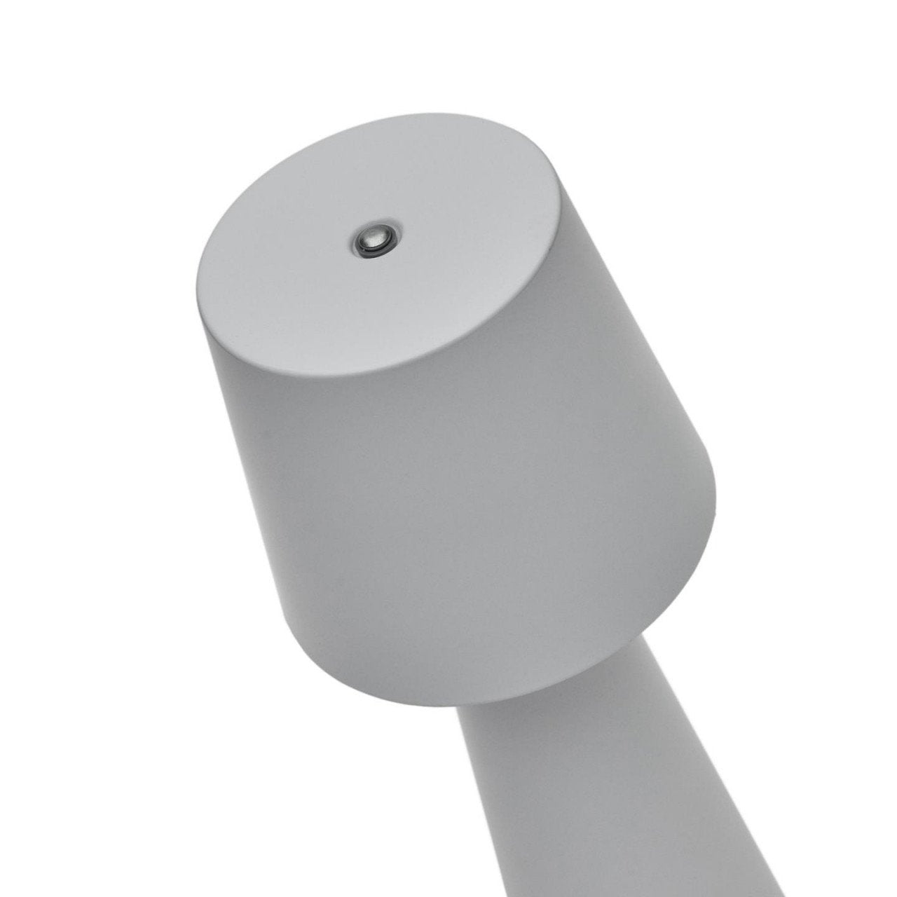 Veioza portabila gri din metal cu USB 25 cm Arenys Kave Home