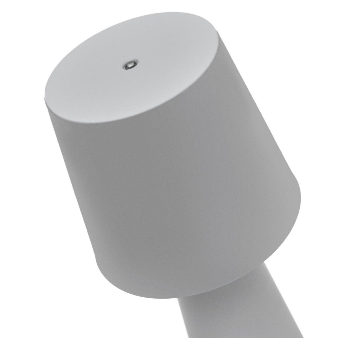 Veioza portabila gri din metal cu USB 40 cm Arenys Kave Home