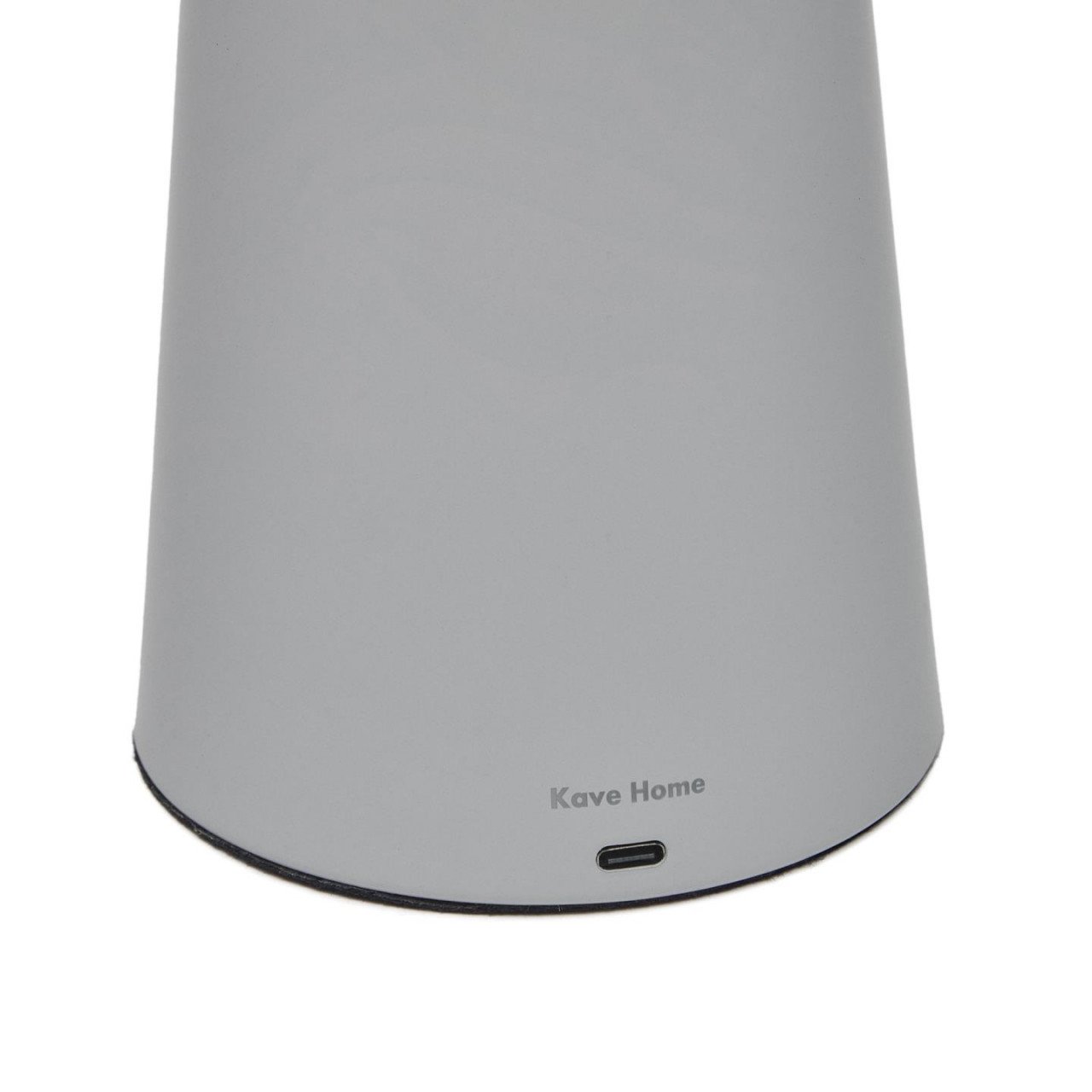 Veioza portabila gri din metal cu USB 40 cm Arenys Kave Home