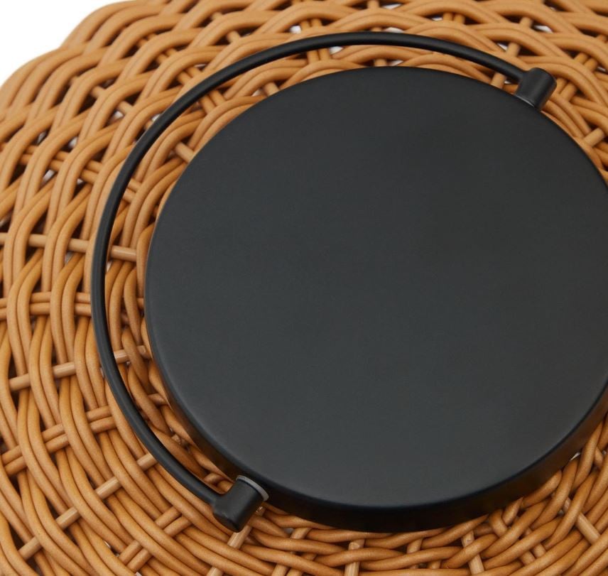 Veioza portabila maro din metal cu USB 55 cm Saranella Kave Home