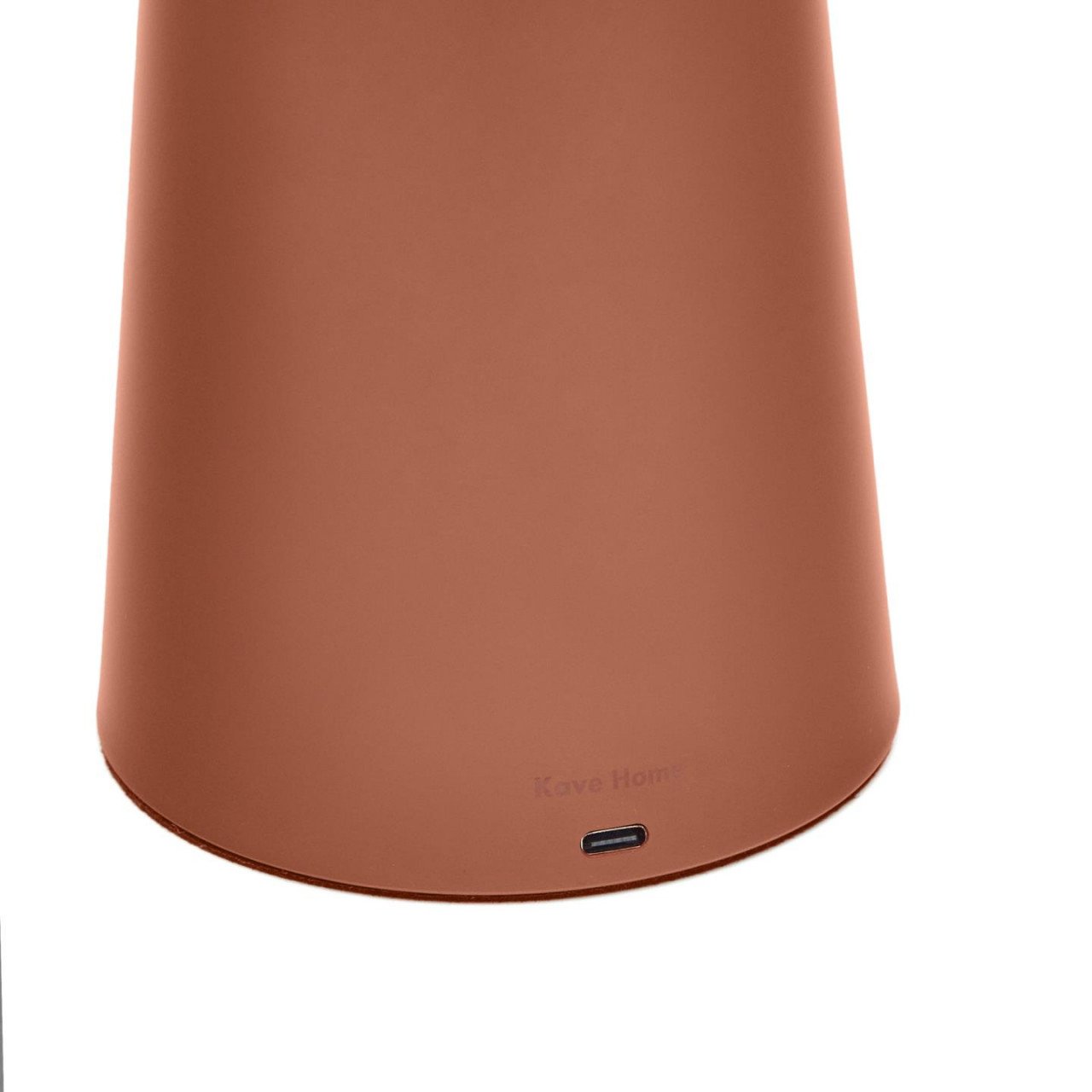 Veioza portabila maro teracota cu USB din metal 40 cm Arenys Kave Home