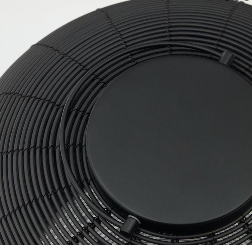 Veioza portabila neagra din metal 55 cm Saranella Kave Home
