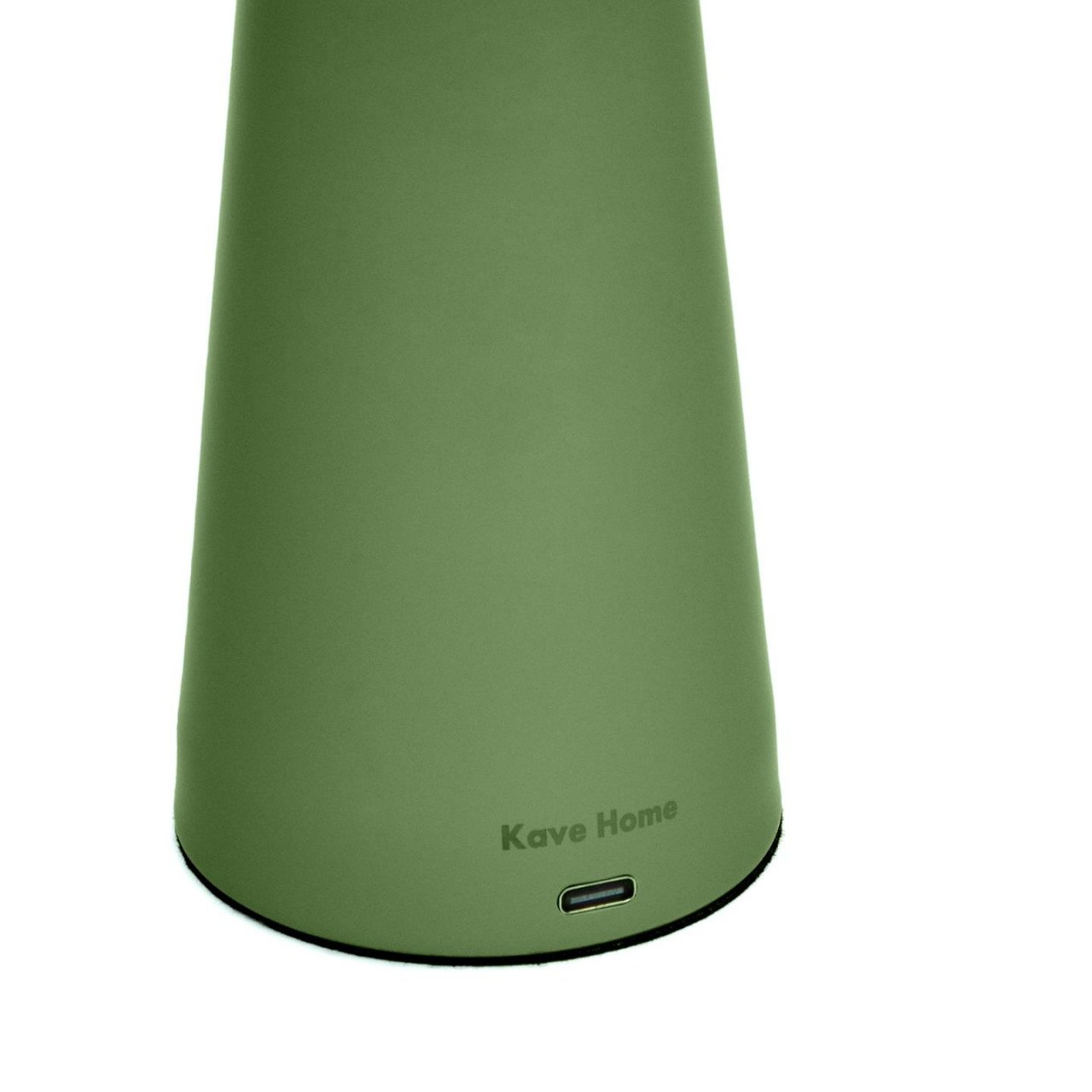 Veioza portabila verde din metal cu USB 25 cm Arenys Kave Home