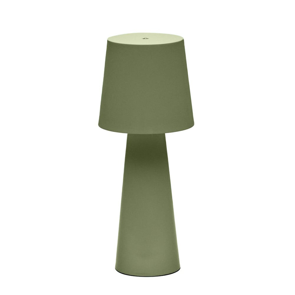 Veioza portabila verde din metal cu USB 40 cm Arenys Kave Home