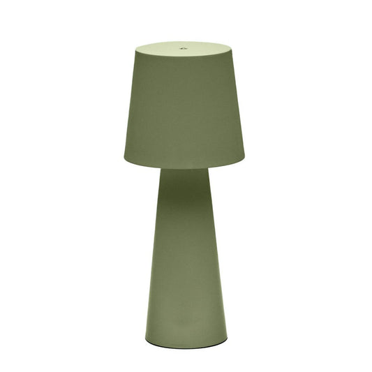 Veioza portabila verde din metal cu USB 40 cm Arenys Kave Home
