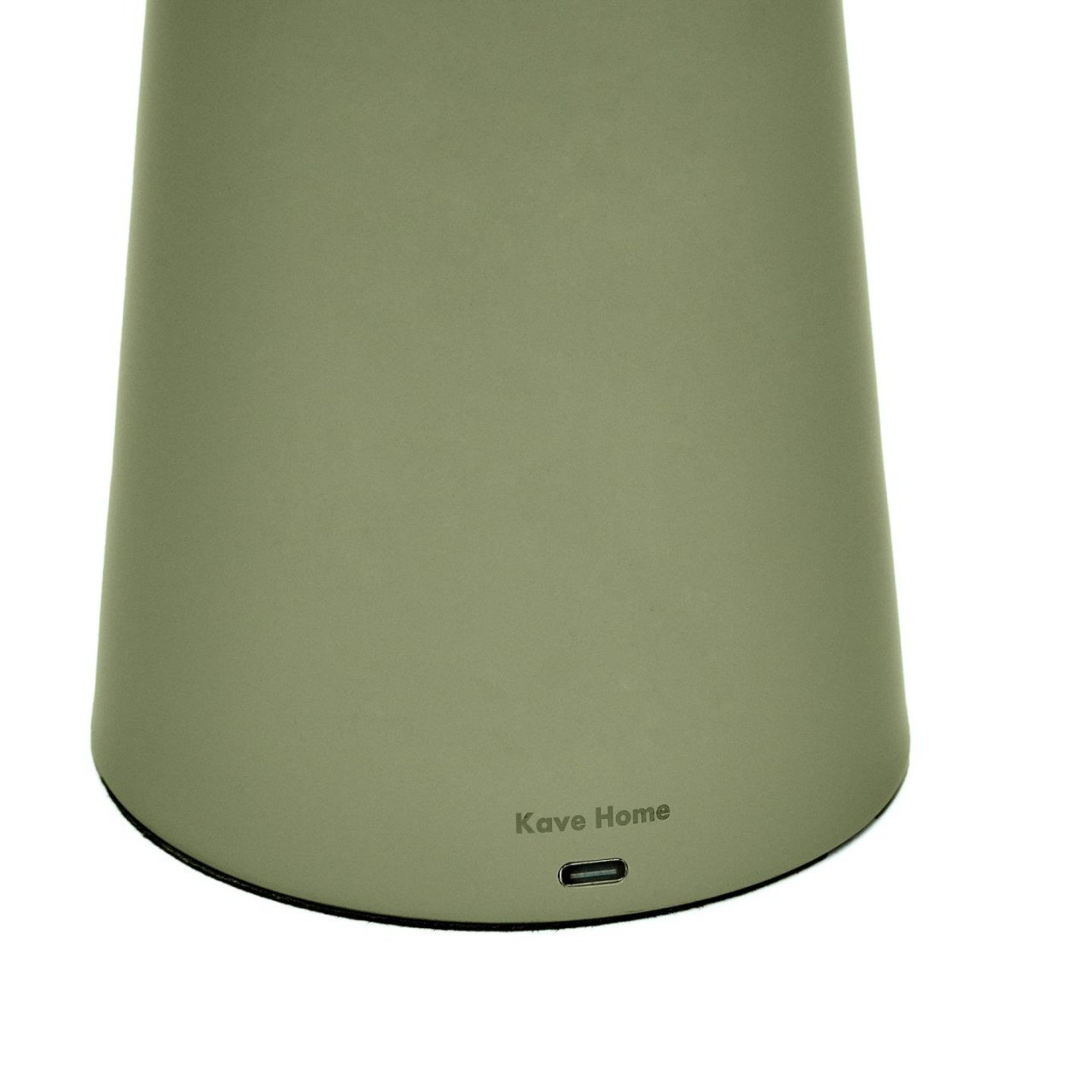 Veioza portabila verde din metal cu USB 40 cm Arenys Kave Home