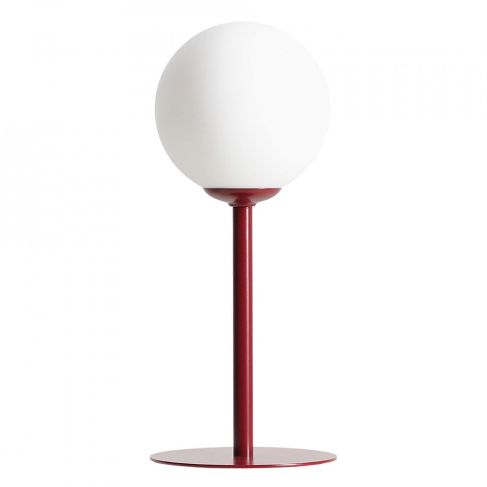 Veioza rosie din metal 35 cm Pinne Aldex