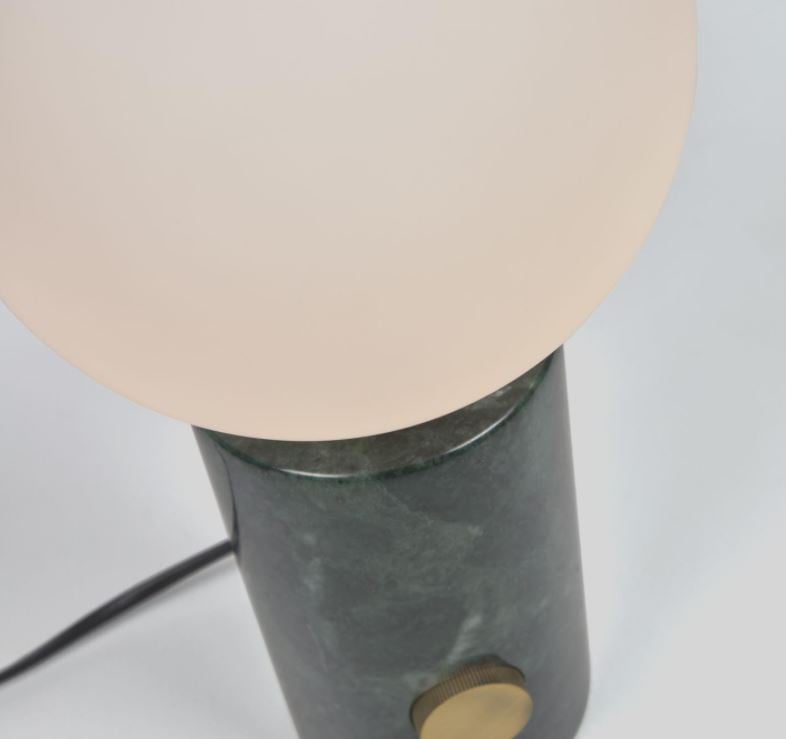 Veioza verde/alba din marmura 29 cm Lonela Kave Home