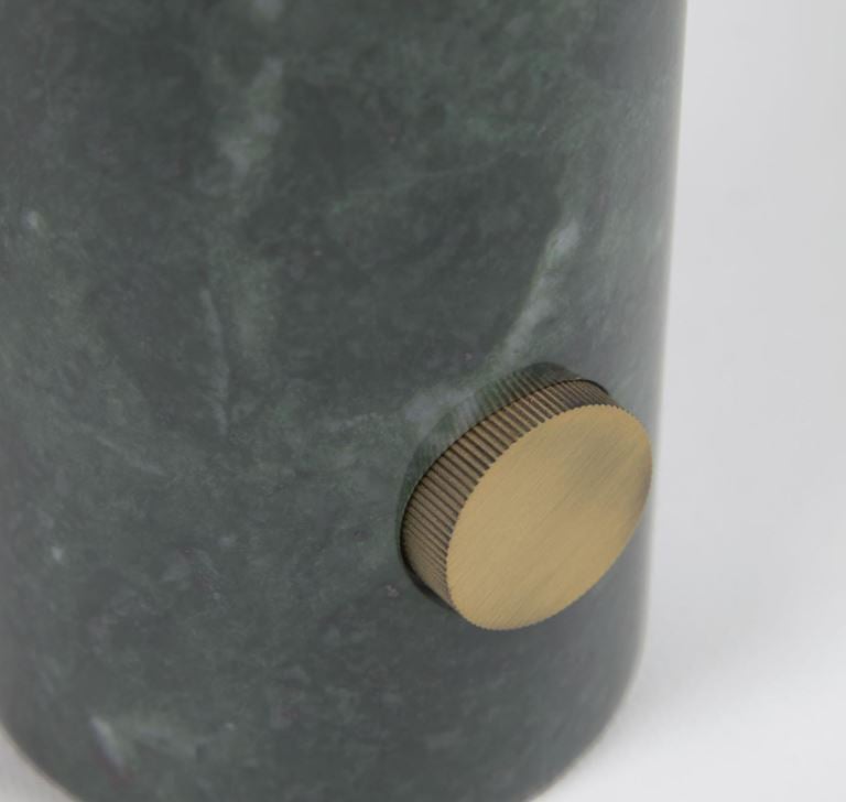 Veioza verde/alba din marmura 29 cm Lonela Kave Home