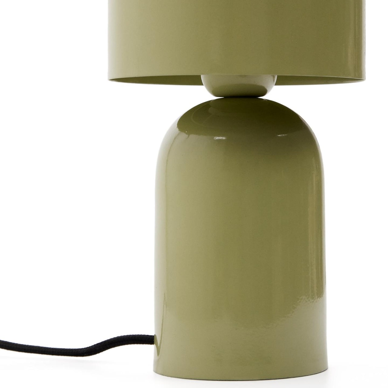 Veioza verde din metal 28 cm Monze Kave Home