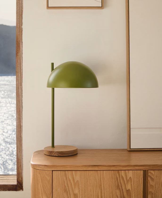Veioza verde din metal 49 cm Catlar Kave Home