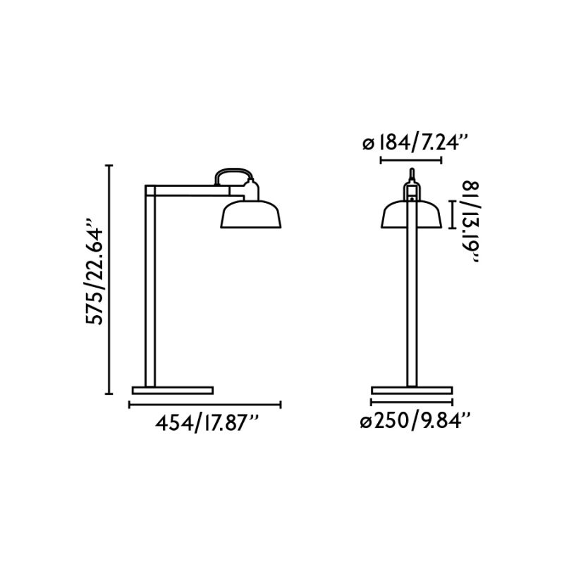 Veioza/Lampa de masa design ambiental TATAWIN negru
