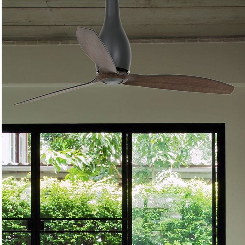 Ventilator cu telecomanda ETERFAN negru mat/ lemn