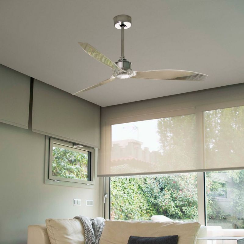 Ventilator cu telecomanda JUST crom