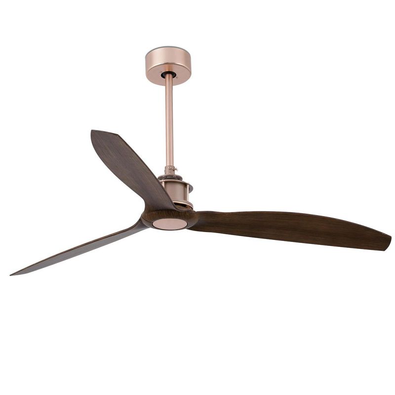 Ventilator cu telecomanda JUST cupru/ nuc