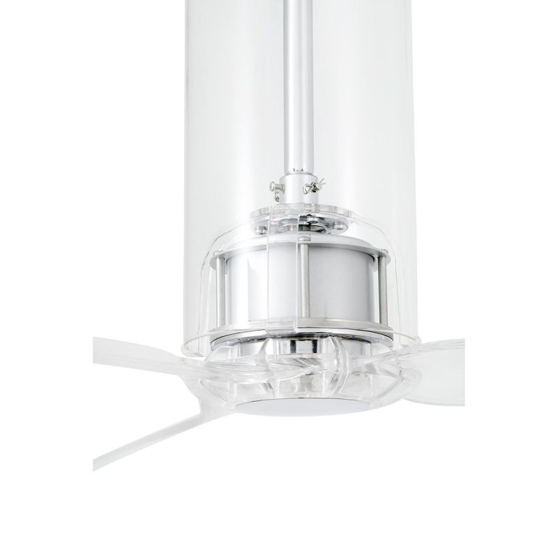 Ventilator cu telecomanda Tube crom / transparent