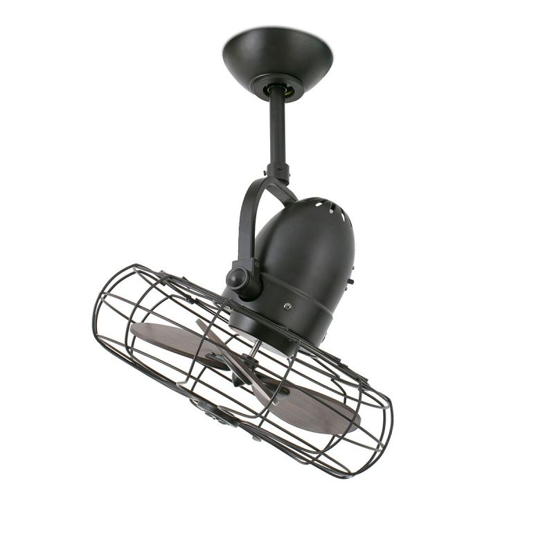 Ventilator de perete / tavan design retro KEIKI maro