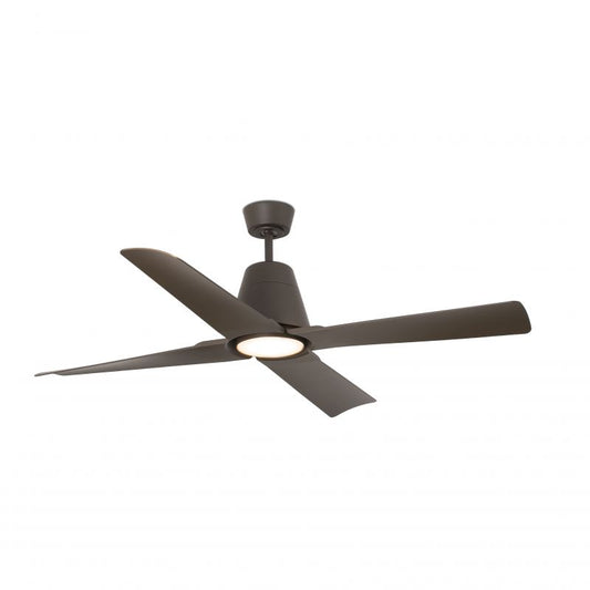Ventilator de tavan cu telecomanda de exterior IP44 design modern TYPHOON maro