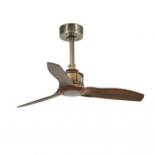 Ventilator de tavan cu telecomanda design modern JUST FAN alama antic / lemn nuc