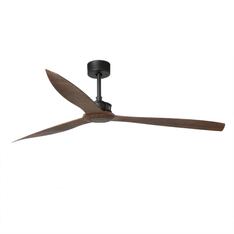 Ventilator de tavan cu telecomanda design modern JUSTFAN lemn/negru