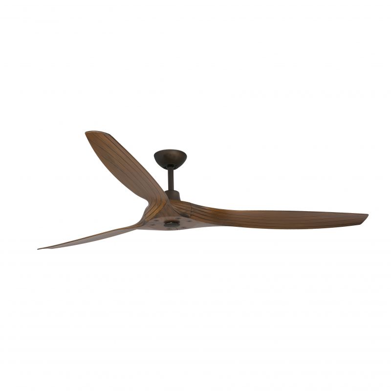 Ventilator de tavan cu telecomanda design modern MOREA maro/ lemn nuc