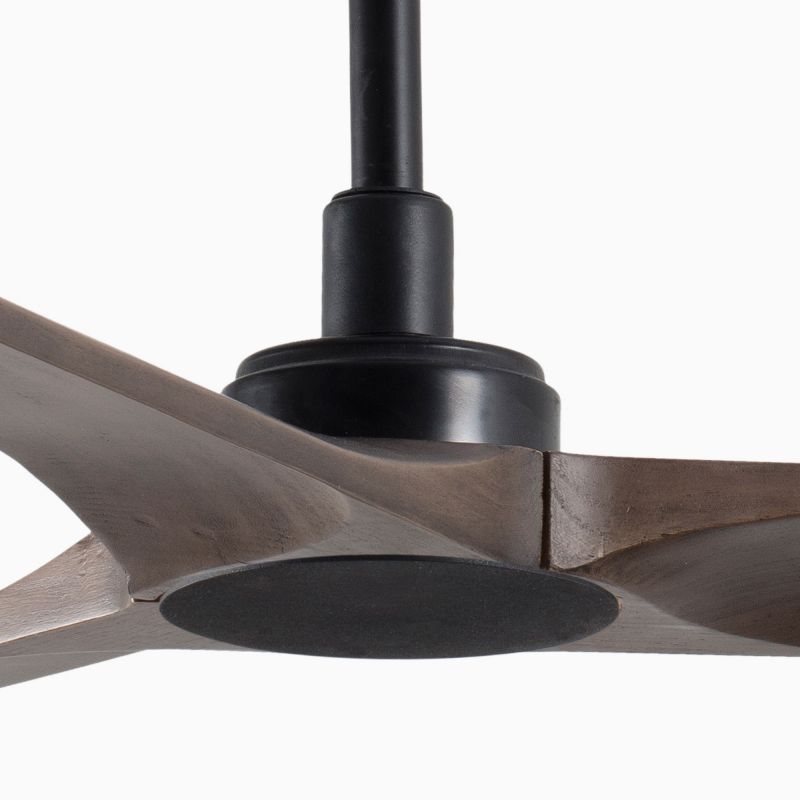 Ventilator de tavan cu telecomanda HEYWOOD M negru/stejar inchis