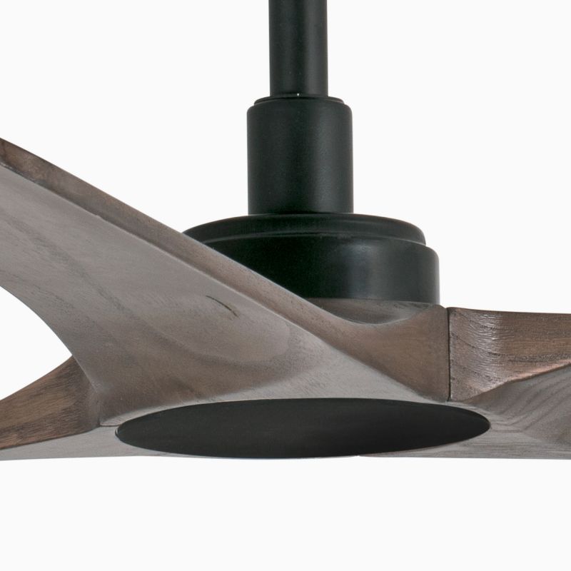 Ventilator de tavan cu telecomanda HEYWOOD S negru/stejar inchis