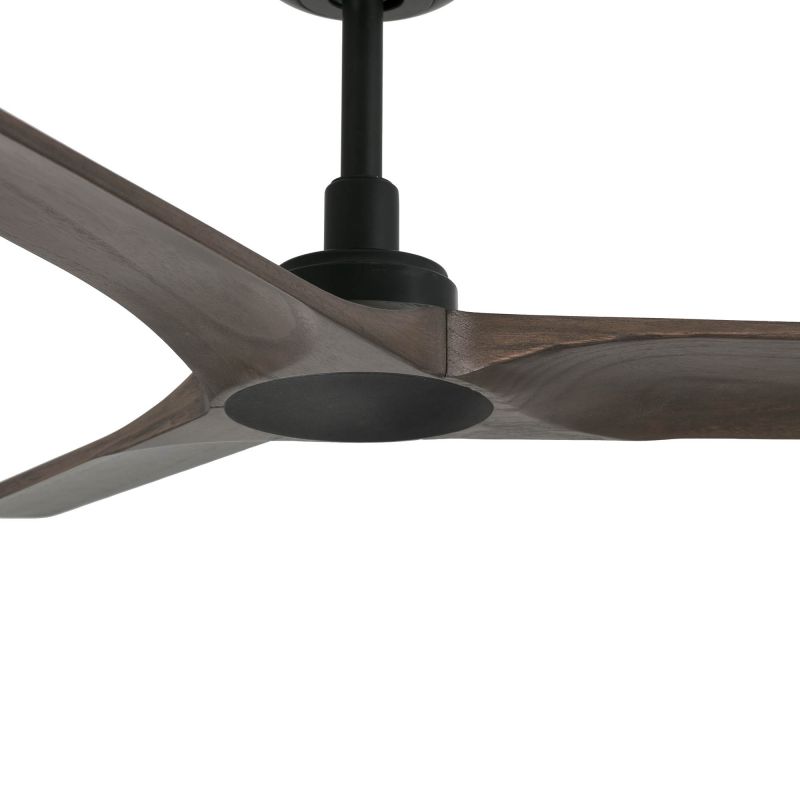 Ventilator de tavan cu telecomanda HEYWOOD S negru/stejar inchis