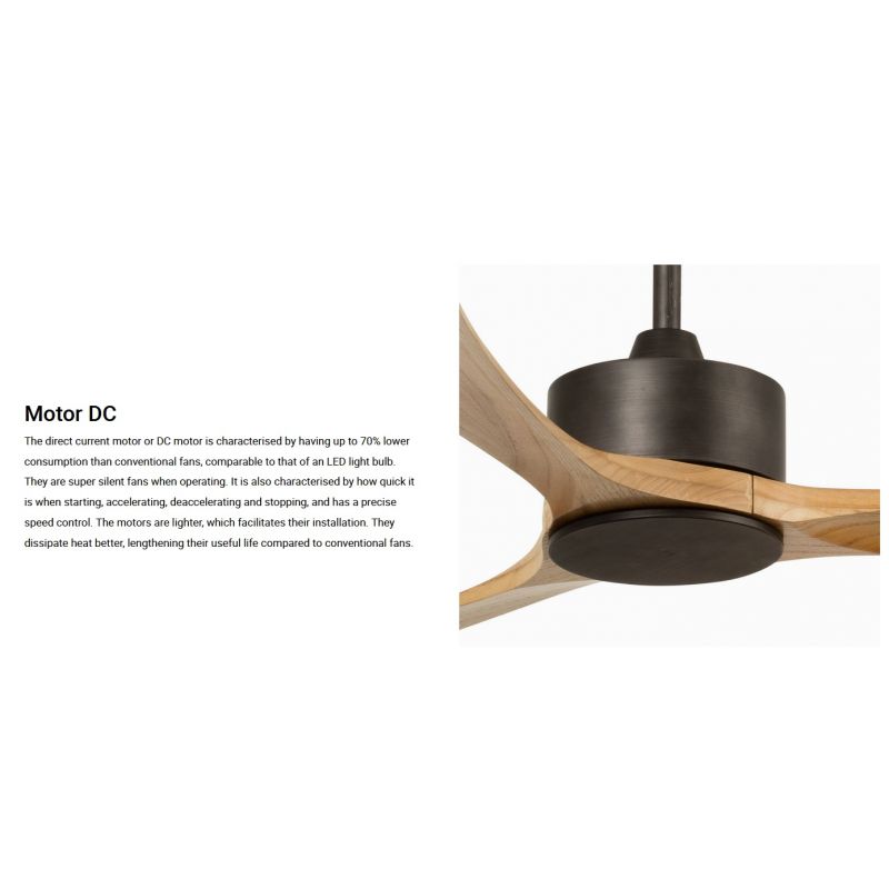Ventilator de tavan cu telecomanda KAUAI XL Brown