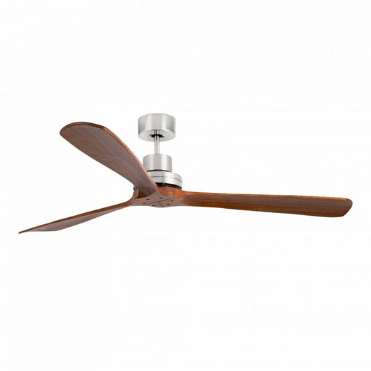 Ventilator de tavan cu telecomanda LANTAU XL nickel/lemn maro