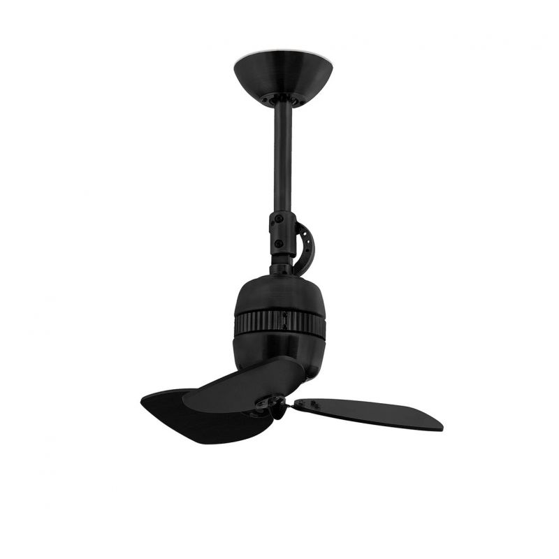 Ventilator de tavan design modern VEDRA negru/maro